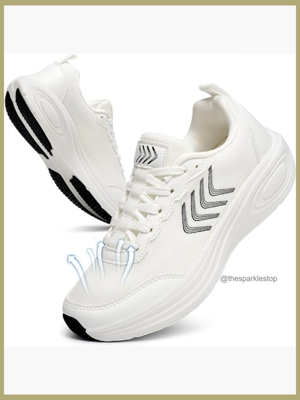 Breathable Mesh Walking Sneakers Lightweight Non-Slip Cushioned Athletic Shoes